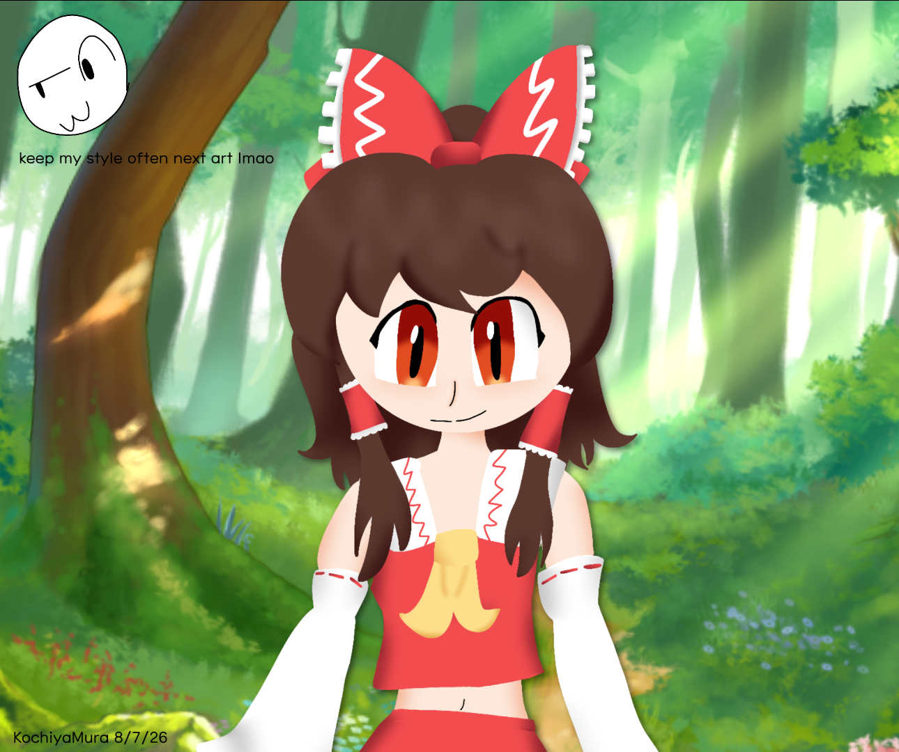 3D Reimu OH MY GOSH!